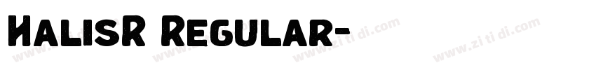HalisR Regular字体转换 HalisR Regular字体转换